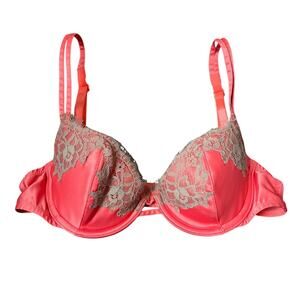 Victoria's Secret Pink Lace Demi Bra - 34A